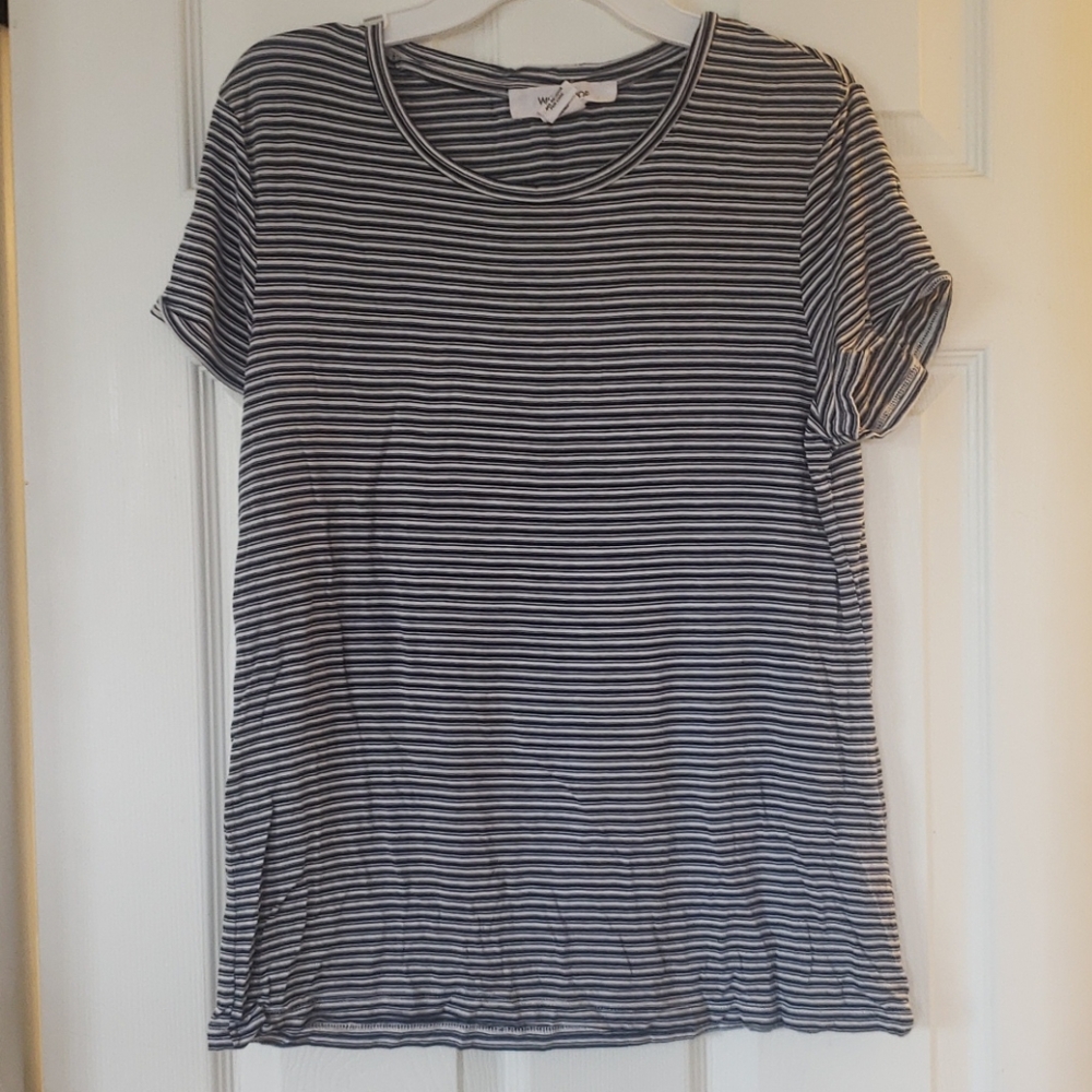 Blue & white striped shirt
